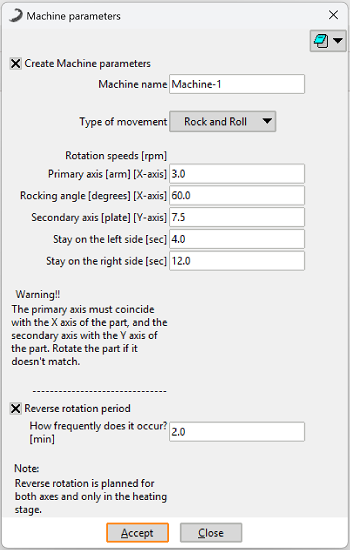 Rock and Roll Configuration