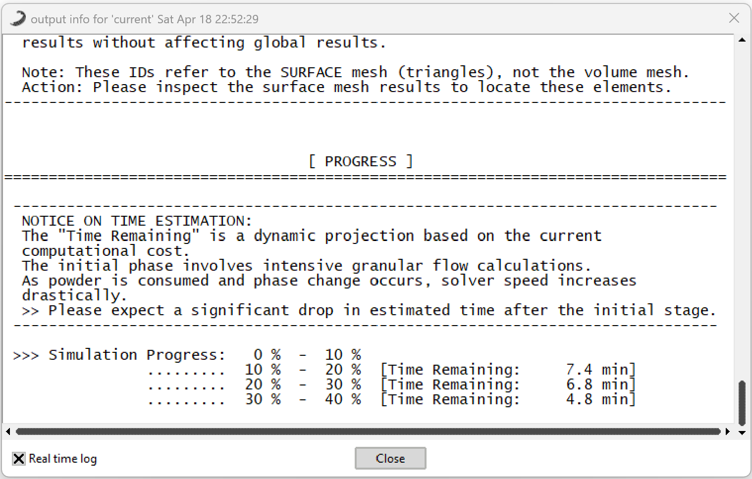 Simulate Monitoring